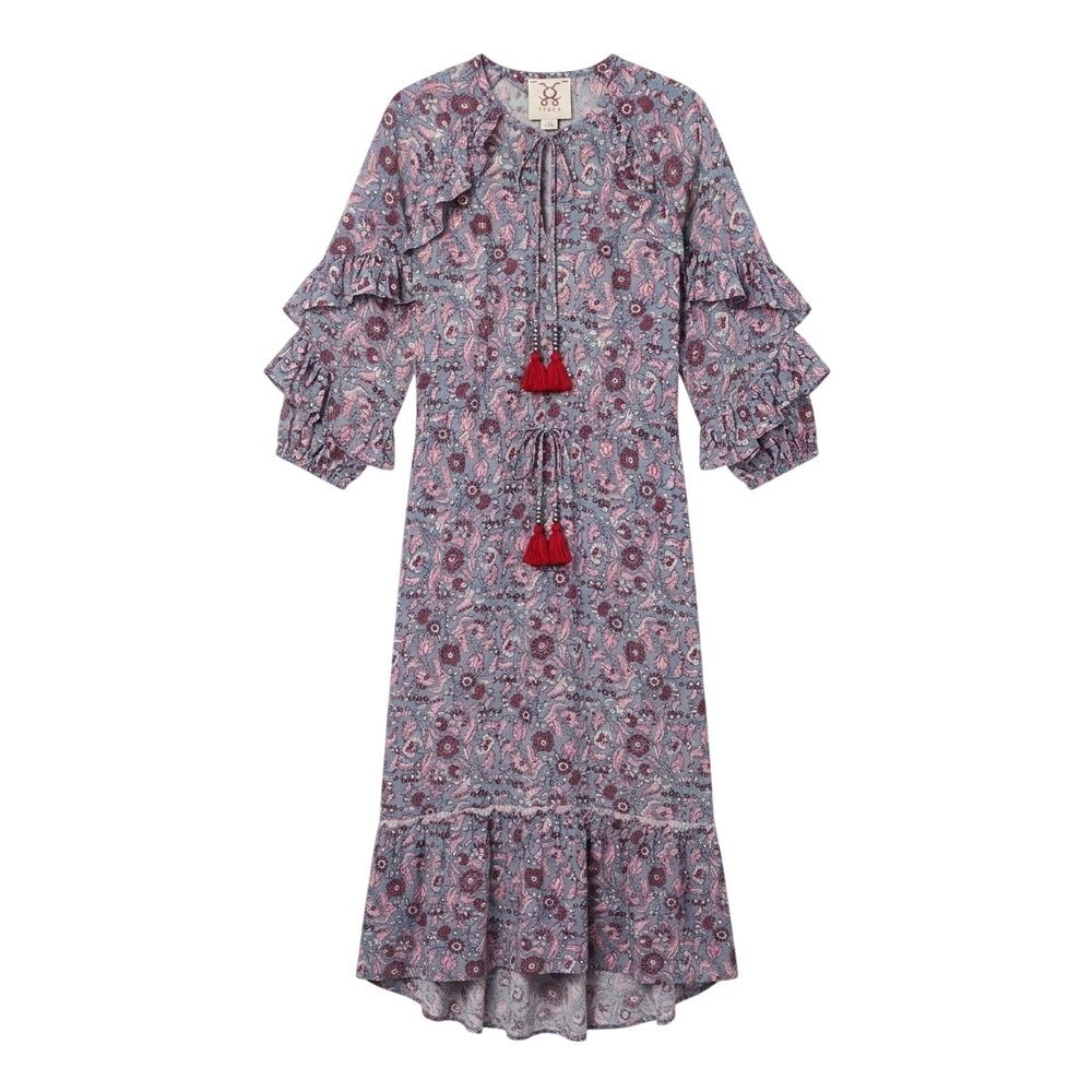 Figue Floral Midi Dress Size Medium